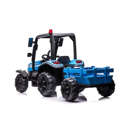 Kids Electric Ride On Tractor Multi Terrain   24v Blue