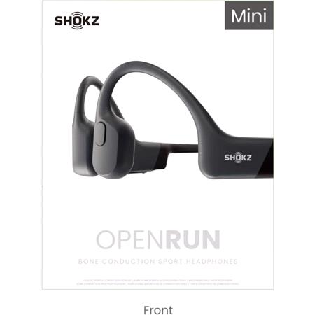 SHOKZ OpenRun Mini Bone Conduction Headphones Black   USB C