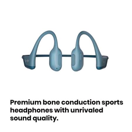 SHOKZ OpenRun Bone Conduction Headphones Blue   USB C