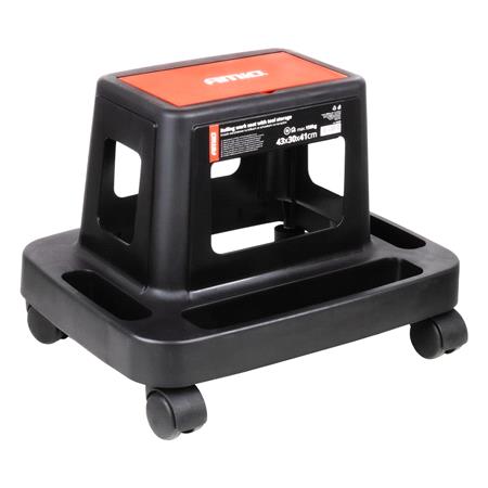 Rolling Work Seat with Tool Storage 150 kg 