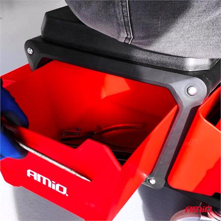 Rolling Work Seat with Tool Storage 150kg