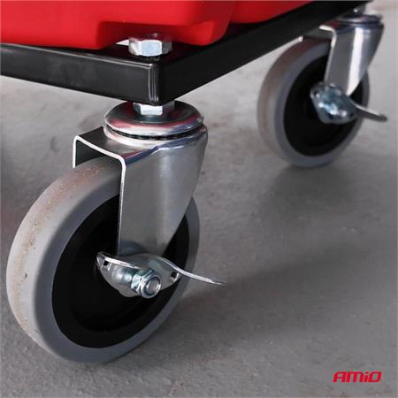 Rolling Work Seat with Tool Storage 150kg