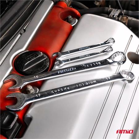 Open end spanners set 6 32 mm 25 pcs. AMIO 04195