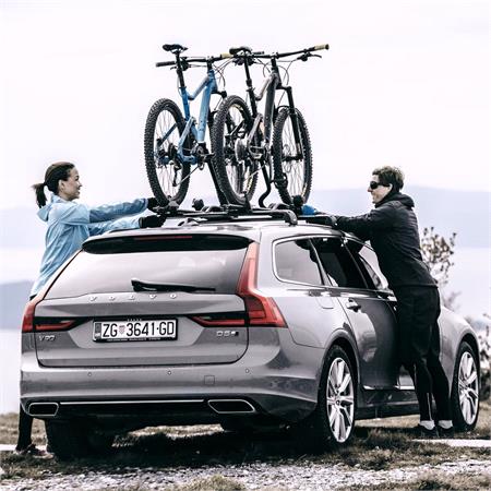 Thule ProRide Roof Mounted Bike Rack   Aluminium
