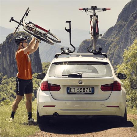 Thule ProRide Roof Mounted Bike Rack   Aluminium