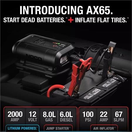 NOCO 2000A Jump Starter + 22A Air Inflator
