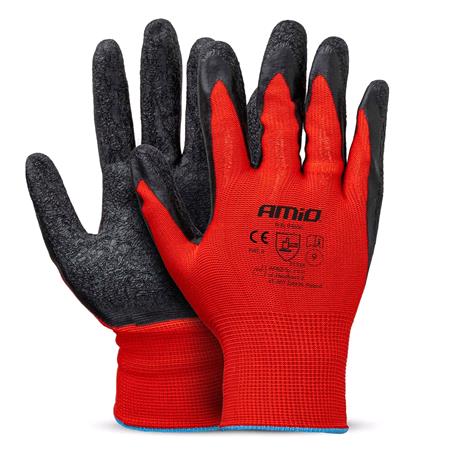 Latex Coated Safety Gloves Size L   2 Pairs