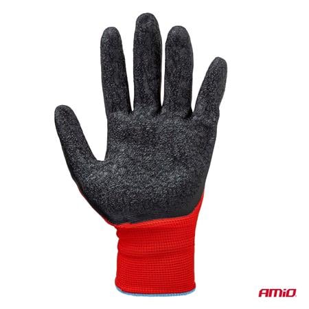 Latex Coated Safety Work Gloves Size M    2 Pairs