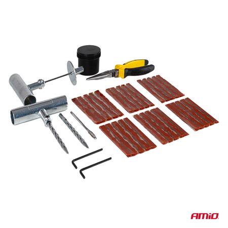 38 Piece Tubeless Tyre Repair Kit   For Permanent Repairs