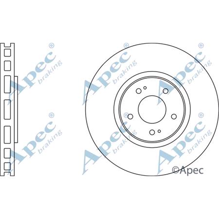 APEC Front Axle Brake Discs (Pair)   Diameter: 320mm   DSK2076