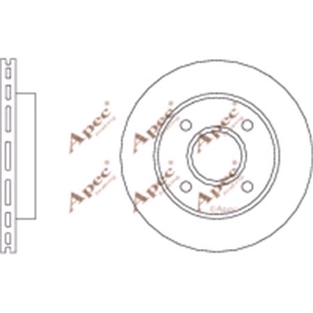 APEC Front Axle Brake Discs (Pair)   Diameter: 239mm   DSK208
