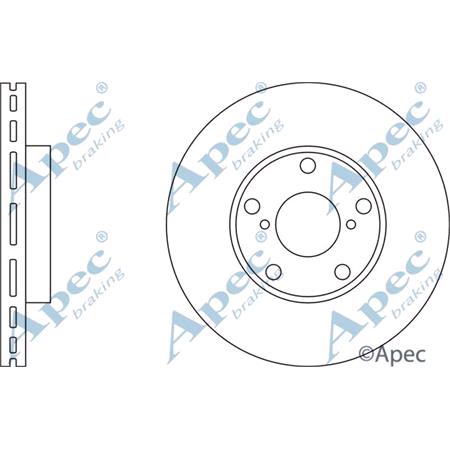 APEC braking Front Axle Brake Discs (Pair)   Diameter: 275mm