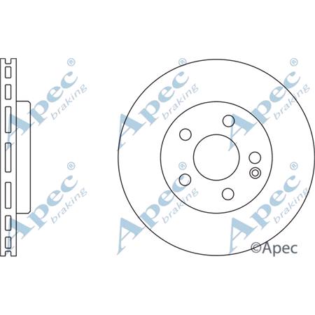 APEC Front Axle Brake Discs (Pair)   Diameter: 288mm   DSK2266