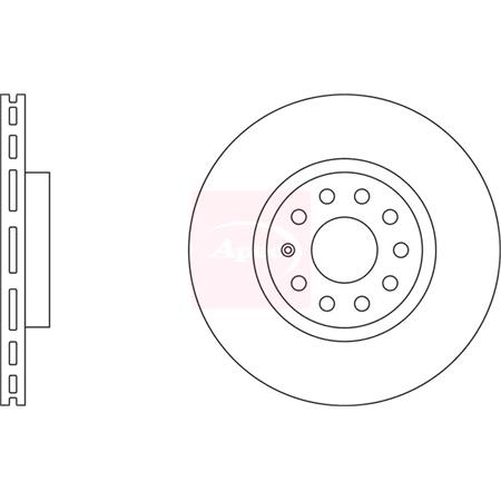 APEC Front Axle Brake Discs (Pair)   Diameter: 312mm   DSK2338