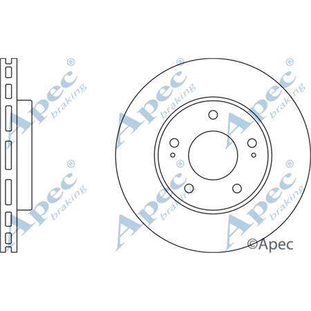 APEC Front Axle Brake Discs (Pair)   Diameter: 276mm   DSK2342