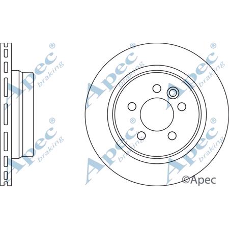 APEC Rear Axle Brake Discs (Pair)   Diameter: 276mm   DSK2373