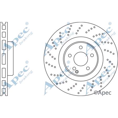 APEC Front Axle Brake Discs (Pair)   Diameter: 360mm   DSK2434