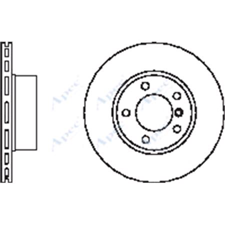 APEC braking Front Axle Brake Discs (Pair)   Diameter: 300mm