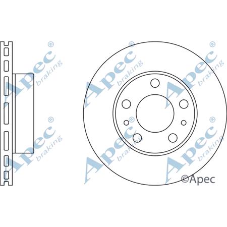 APEC Front Axle Brake Discs (Pair)   Diameter: 280mm   DSK2479
