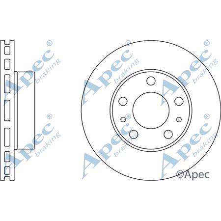 APEC Front Axle Brake Discs (Pair)   Diameter: 280mm   DSK2480