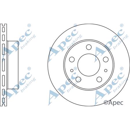 APEC Front Axle Brake Discs (Pair)   Diameter: 300mm   DSK2481