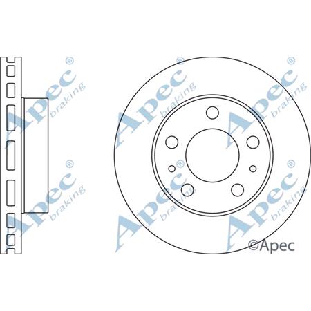 APEC Front Axle Brake Discs (Pair)   Diameter: 300mm   DSK2482
