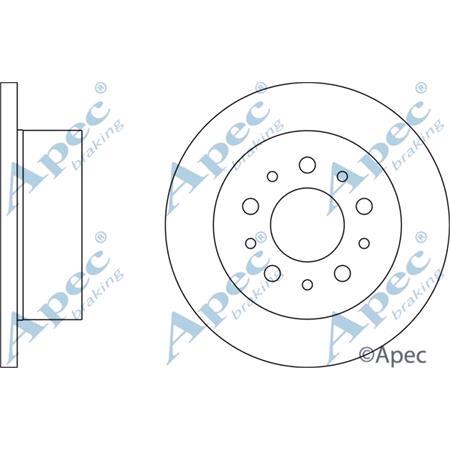 APEC Rear Axle Brake Discs (Pair)   Diameter: 280mm   DSK2483