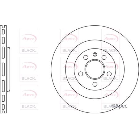 APEC Black Brake Disc (Single)
