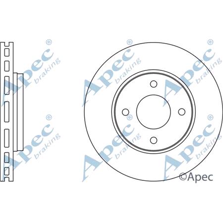 APEC Front Axle Brake Discs (Pair)   Diameter: 281mm   DSK2588