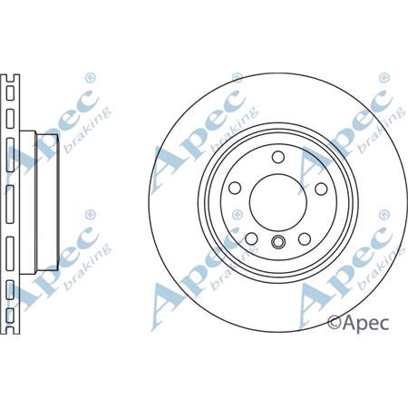 APEC braking Rear Axle Brake Discs (Pair)   Diameter: 345mm