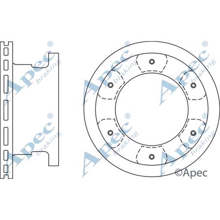 APEC Rear Axle Brake Discs (Pair)   Diameter: 306mm   DSK2743