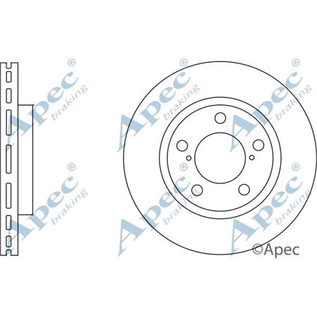 APEC braking Front Axle Brake Discs (Pair)   Diameter: 275mm   DSK2749