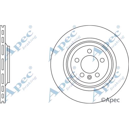 APEC Rear Axle Brake Discs (Pair)   Diameter: 330mm   DSK2816
