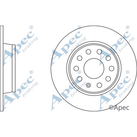 APEC Rear Axle Brake Discs (Pair)   Diameter: 272mm   DSK2855