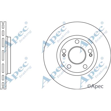 APEC Front Axle Brake Discs (Pair)   Diameter: 280mm   DSK2948