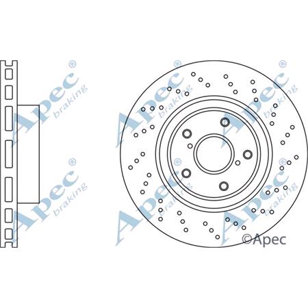 APEC Front Axle Brake Discs (Pair)   Diameter: 360mm   DSK2961