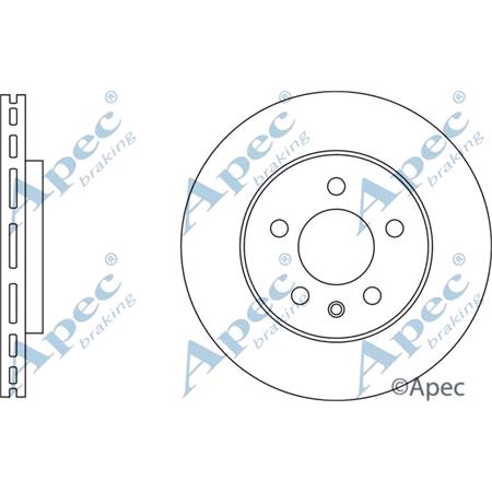 APEC Front Axle Brake Discs (Pair)   Diameter: 256mm   DSK2993