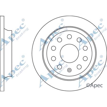 APEC Rear Axle Brake Discs (Pair)   Diameter: 300mm   DSK3057
