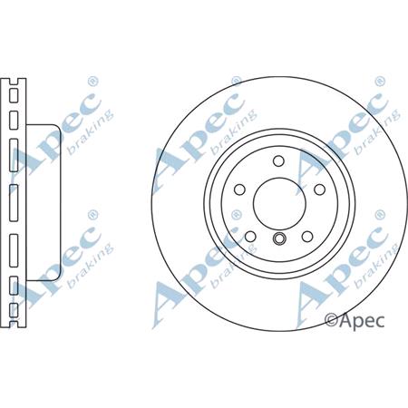 APEC Front Axle Brake Discs (Pair)   Diameter: 330mm   DSK3163