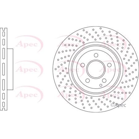 APEC Front Axle Brake Discs (Pair)   Diameter: 344mm   DSK3310