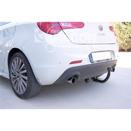 Aragon Vertically Detachable Towbar for Alfa Romeo GIULIETTA 2010 to 2020