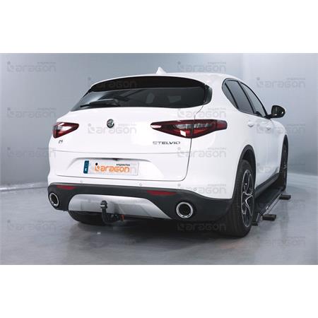 Aragon Vertically Detachable Towbar for Alfa Romeo STELVIO 2016 Onwards (Except Quadrifoglio)