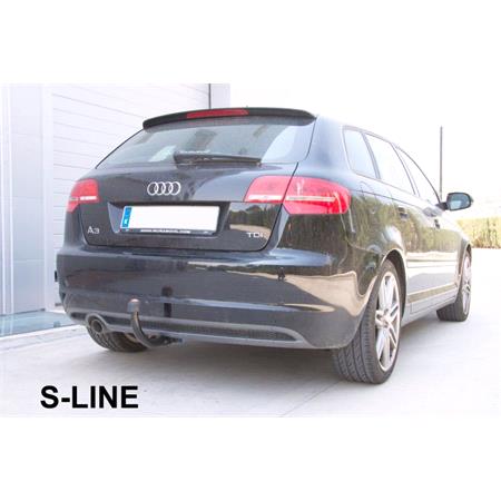 Aragon Vertically Detachable Towbar for Audi A3 Saloon 2013 to 2016 (Including Quattro / S Line / S3)