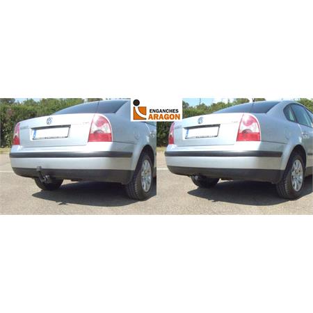 Aragon Horizontaly Removable Towbar for Audi A4 Avant 2001 to 2004