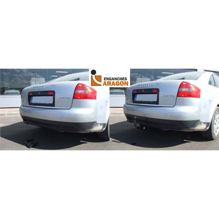 Aragon Vertically Detachable Towbar for Audi A6 1997 to 2004