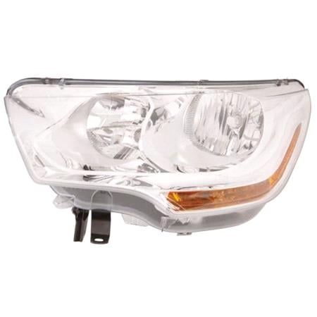 Left Headlamp (Halogen, Takes H7 / H1 Bulbs) for Citroen C4 2010 2014