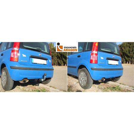 Aragon Horizontaly Removable Towbar for Fiat PANDA 2003 to 2011