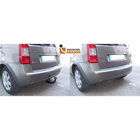 Aragon Vertically Detachable Towbar for Lancia YPSILON 2003 to 2011