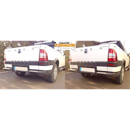 Aragon Horizontaly Removable Towbar for Fiat STRADA Pickup 2009 Onwards