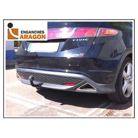 Aragon Swan Neck Ball Towbar for Honda CIVIC VIII Hatchback 2005 to 2012